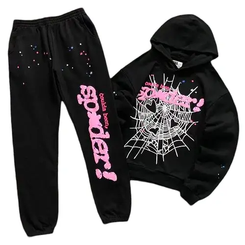 Sp5der Coulda Been CB Punk V2 Tracksuit Black