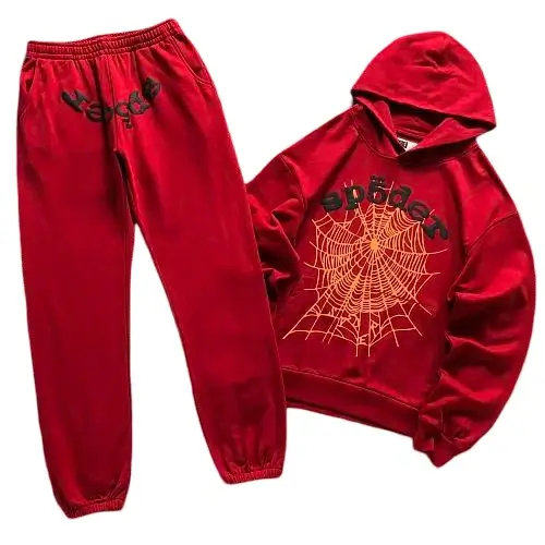 Sp5der OG Web V2 Tracksuit Red