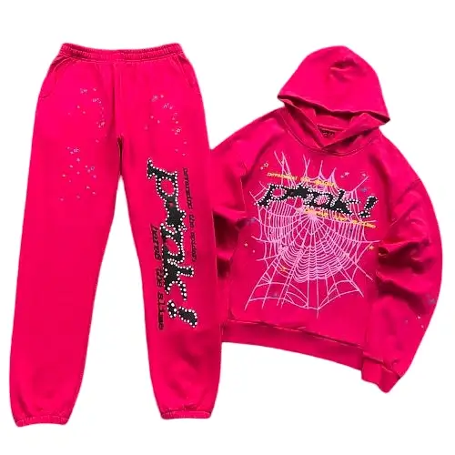 Sp5der P*nk Tracksuit Pink Sp5der P*nk Tracksuit Pink