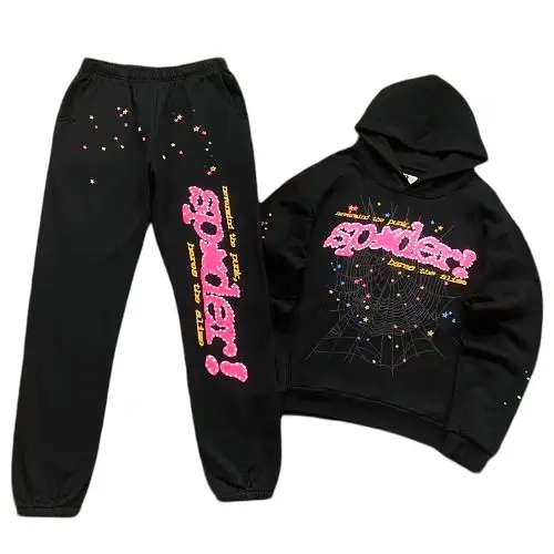 Sp5der P*nk V2 Tracksuit Black