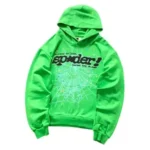 Sp5der Punk V2 Rhinestone Tracksuit Bright Green