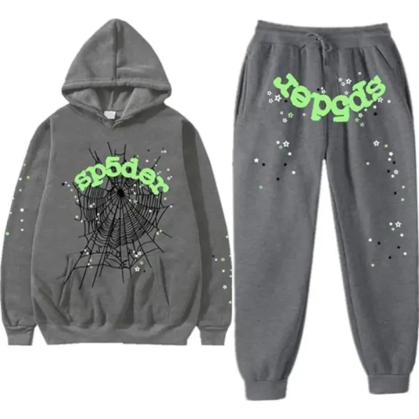 Sp5der Wait Web Tracksuit Slate Grey Sp5der Wait Web Tracksuit Slate Grey