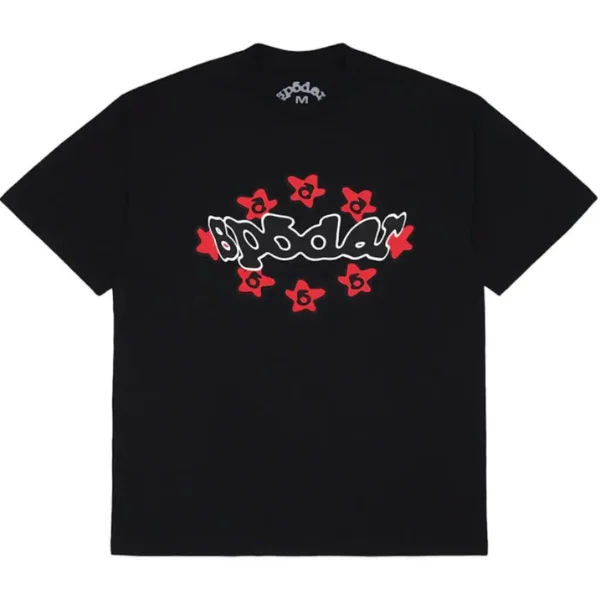 Sp5der Warped Tee Black Sp5der Warped Tee Black