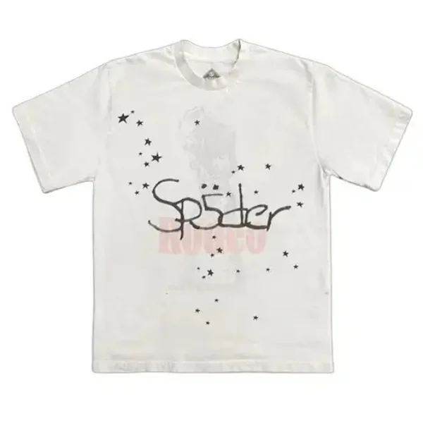 Sp5der x Travis Scott Shirt White Sp5der x Travis Scott Shirt White