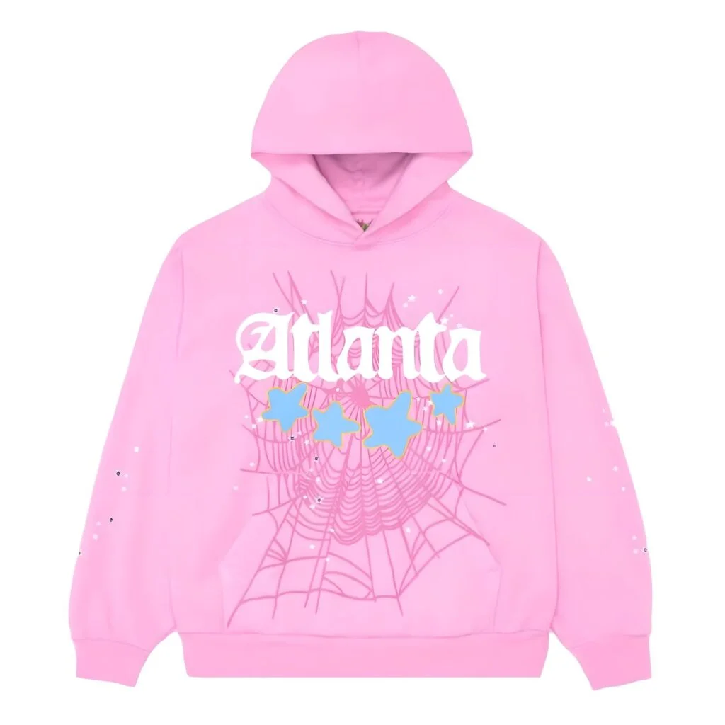 Sp5der Atlanta Hoodie Pink Sp5der Atlanta Hoodie Pink