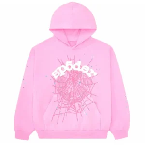 Sp5der OG Web Hoodie Pink