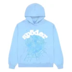 Sp5der Web Hoodie Sky Blue
